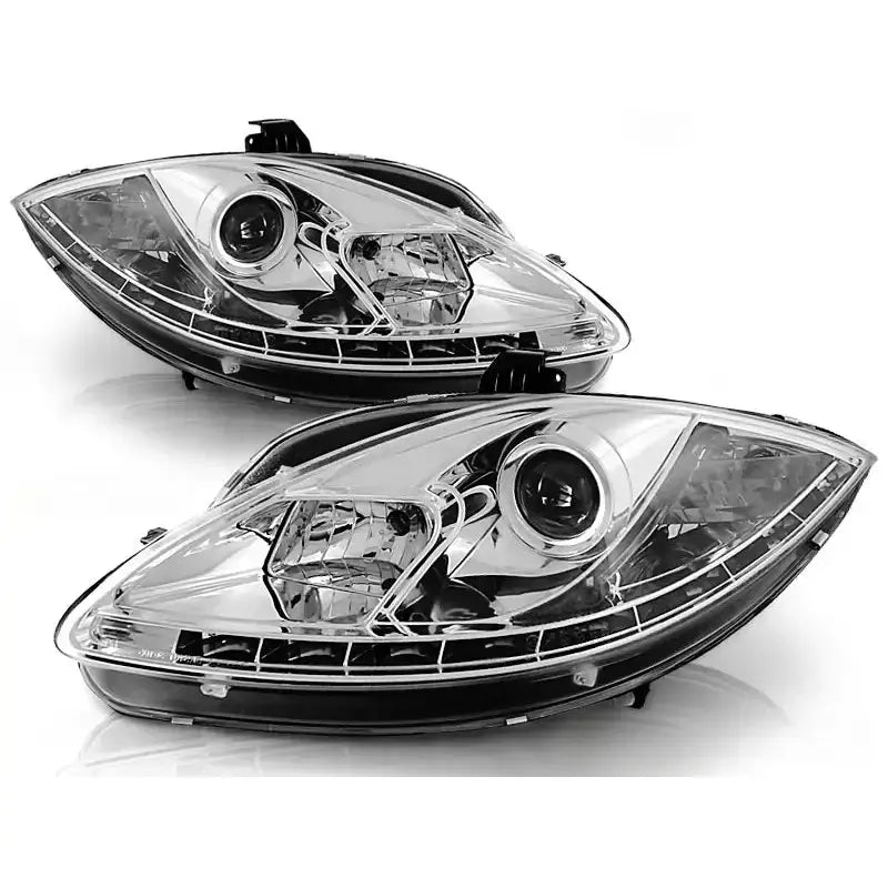 Frontlykter Seat Leon Altea 09-13 Tru Drl Chrome