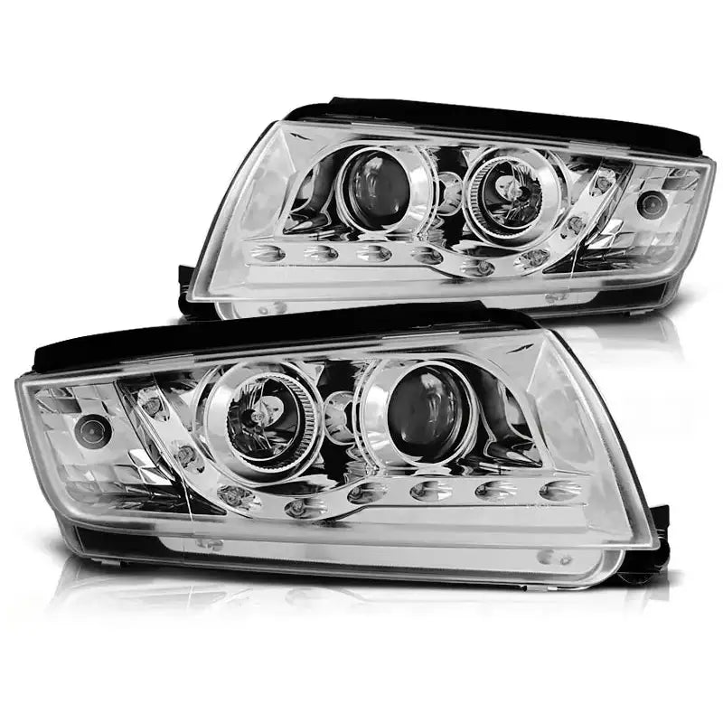 Frontlykter Skoda Fabia 12.99-08 Chrome