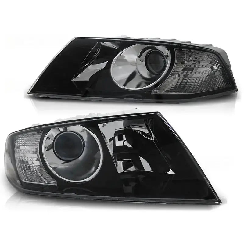 Frontlykter Skoda Octavia 04-08 Black