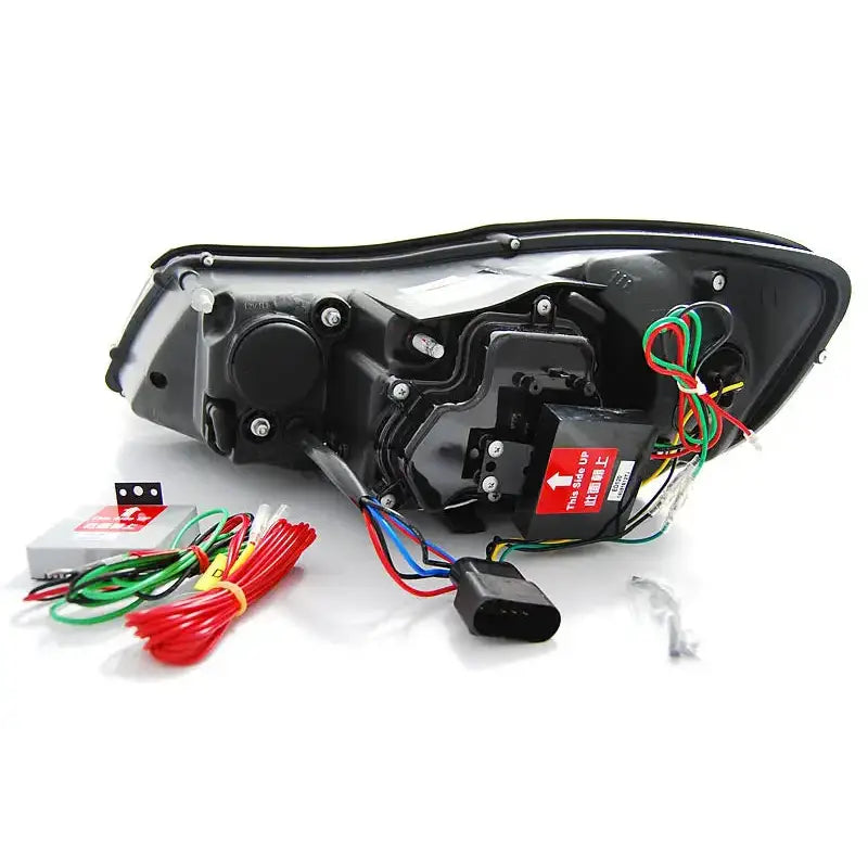 Frontlykter Skoda Octavia 09-12 Chrome Drl