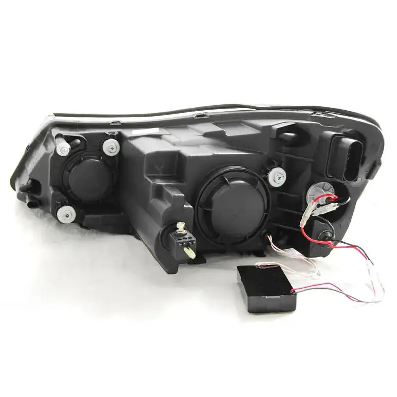 Frontlykter Skoda Octavia 09-12 Daylight Black Halo Rim And Led