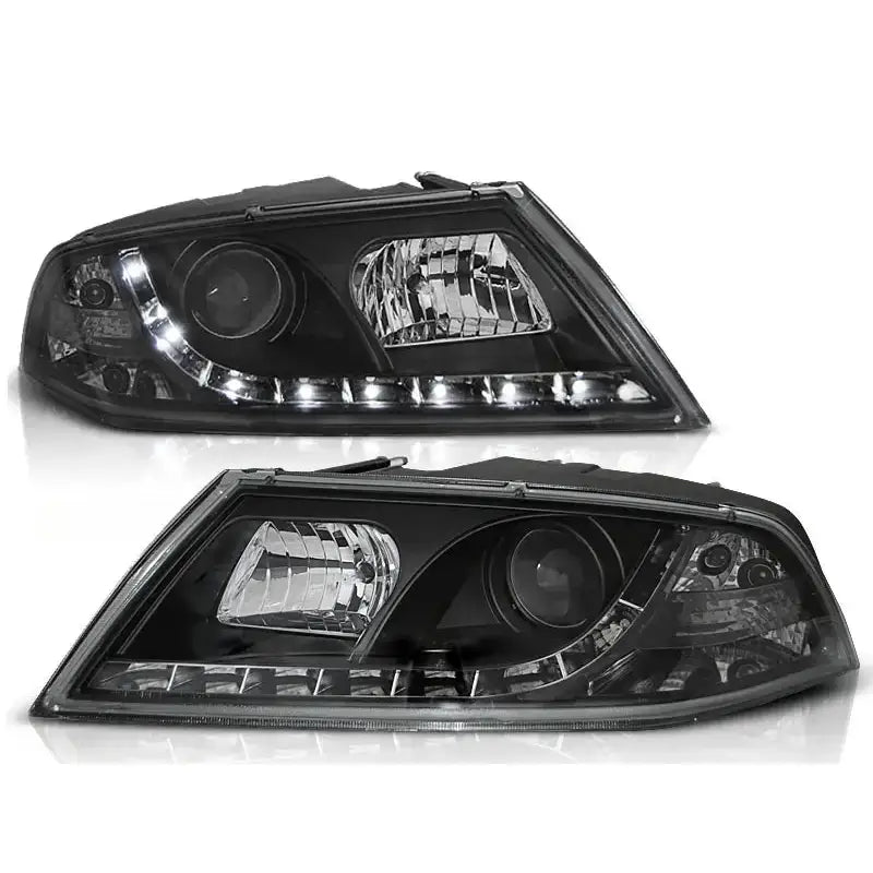 Frontlykter Skoda Octavia 2 03.04- 08 Black