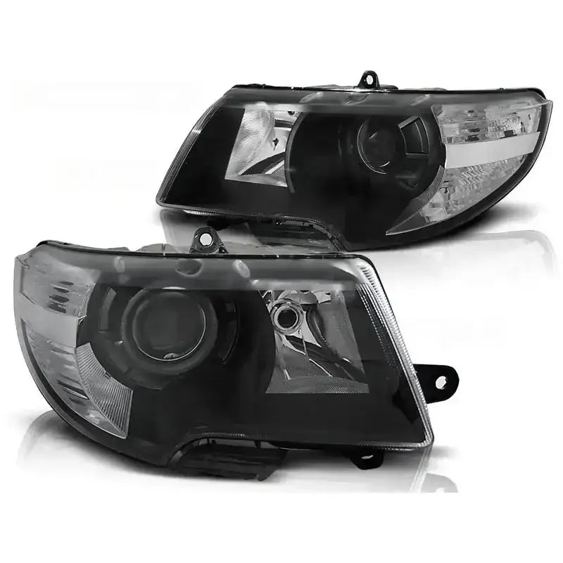 Frontlykter Skoda Superb 08-12 Black