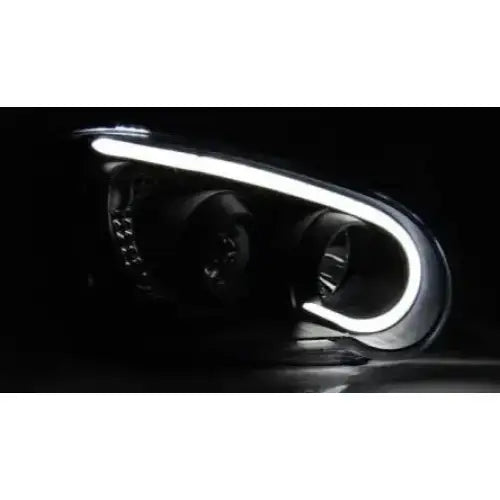 Frontlykter Subaru Impreza Ii Gd 03-05 Tube Light Black