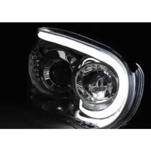 Frontlykter Subaru Impreza Ii Gd 03-05 Tube Light Chrome