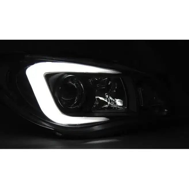Frontlykter Subaru Impreza Ii Gd 06-07 Tube Light Black