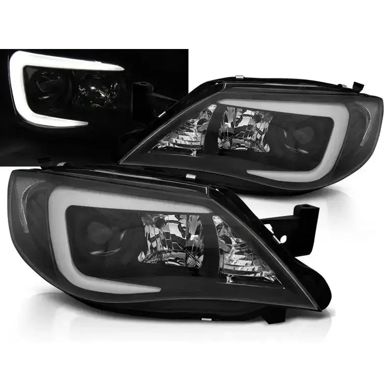 Frontlykter Subaru Impreza Iii Gh 07-12 Tube Black