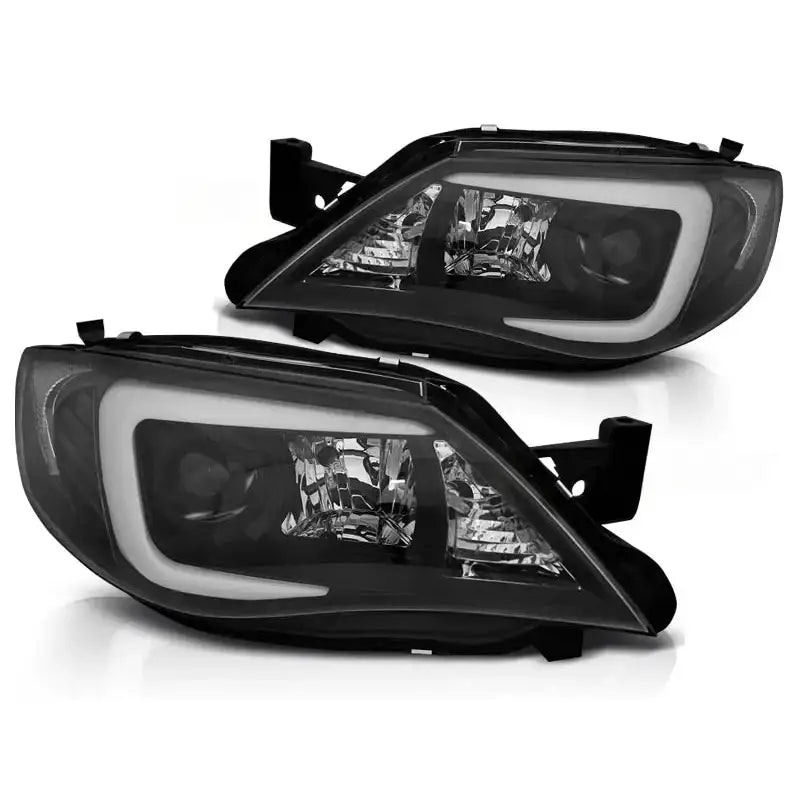Frontlykter Subaru Impreza Iii Gh 07-12 Tube Black