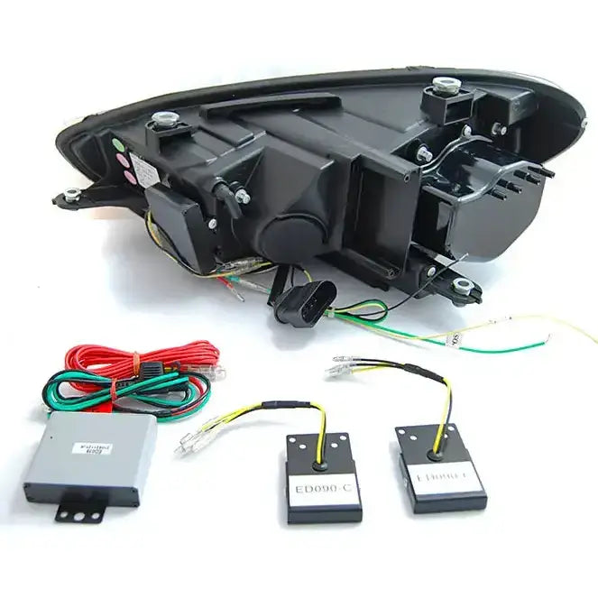 Frontlykter Tube Seq Led Black - Volkswagen Scirocco 08-14
