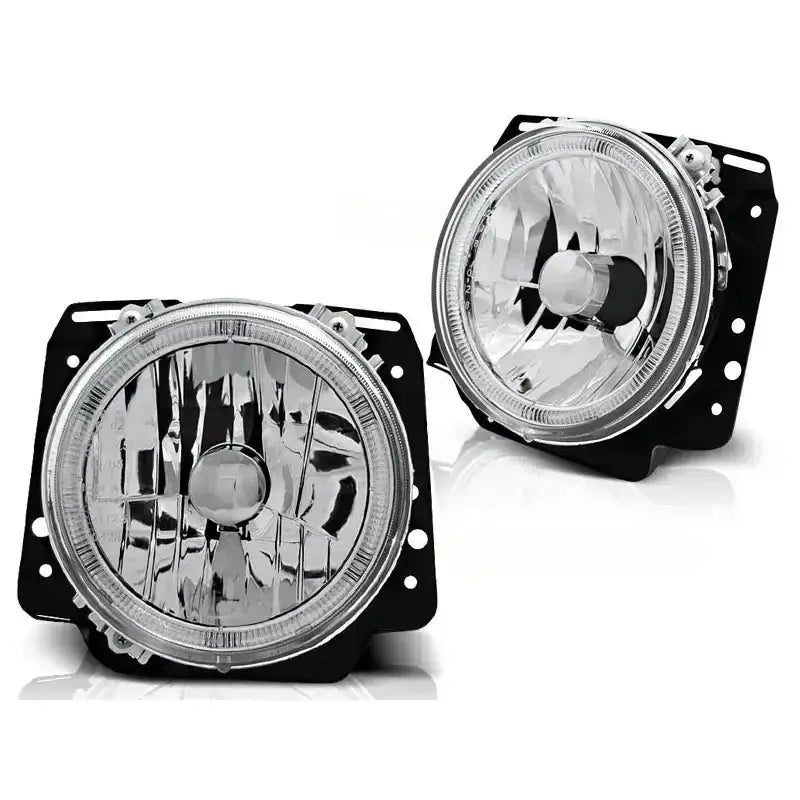 Frontlykter Volkswagen Golf Ii 2 08.83-08.91 Angel Eyes Chrome