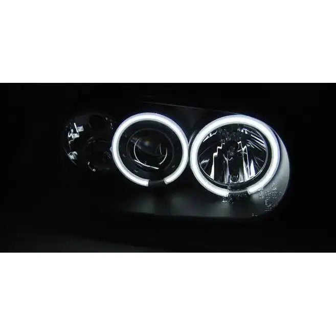 Frontlykter Vw Golf 4 09.97-09.03 Angel Eyes Ccfl Black