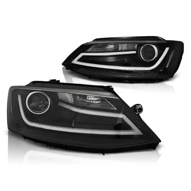 Frontlykter Vw Jetta vi 1.11- Tube Light Black