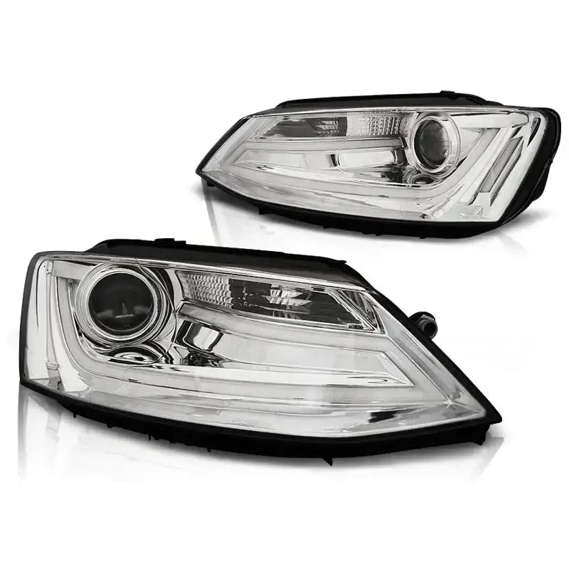 Frontlykter Vw Jetta vi 1.11- Tube Light Chrome