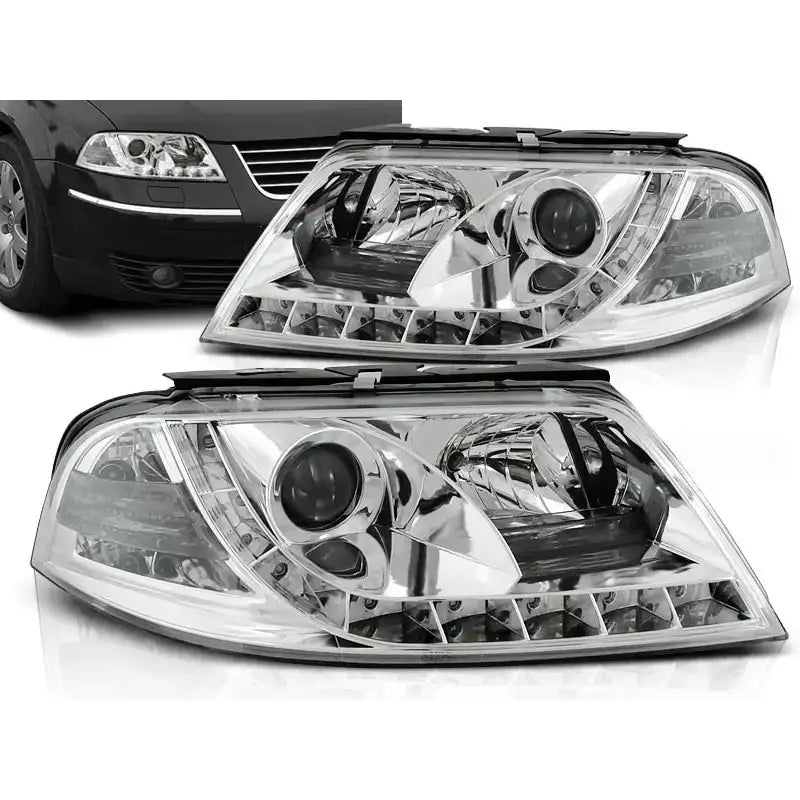Frontlykter Vw Passat 3bg 09.00-03.05 Daylight Chrome