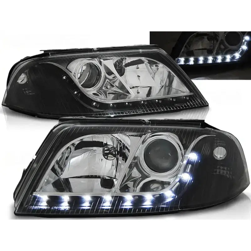 Frontlykter Vw Passat 3bg B5 Fl 09.00-03.05 Daylight Black