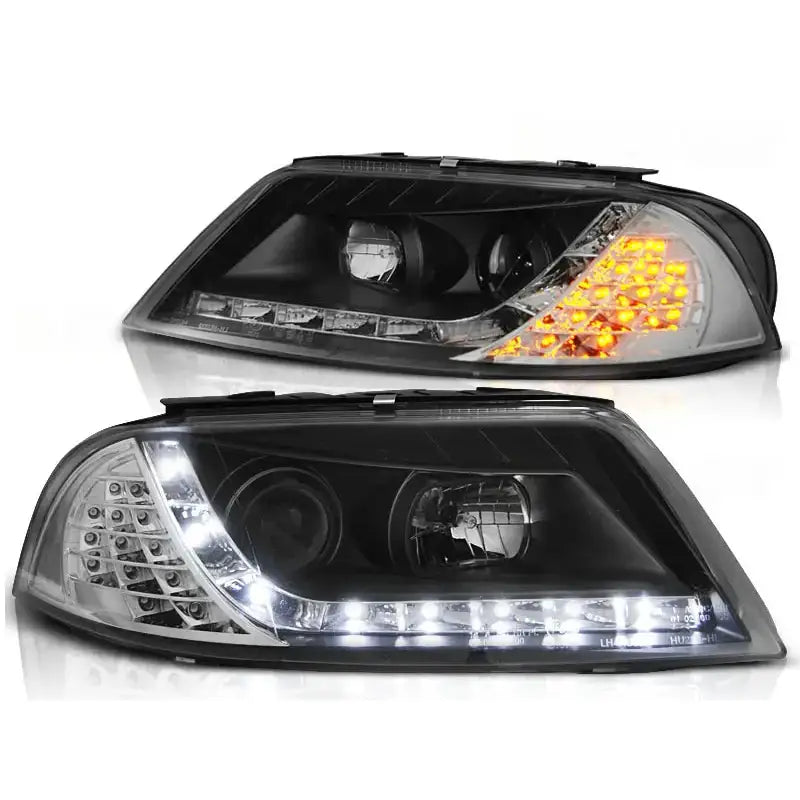 Frontlykter Vw Passat 3bg B5 Fl 09.00-03.05 Daylight Black Led