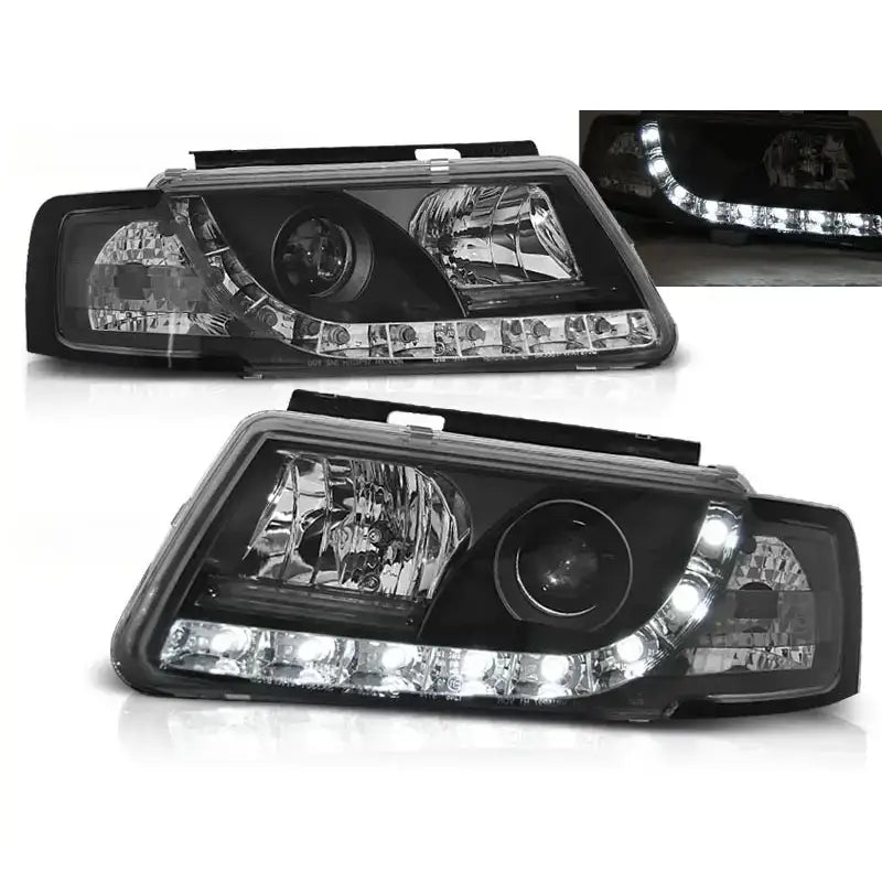 Frontlykter Vw Passat B5 3b 11.96-08.00 Tru Drl Black