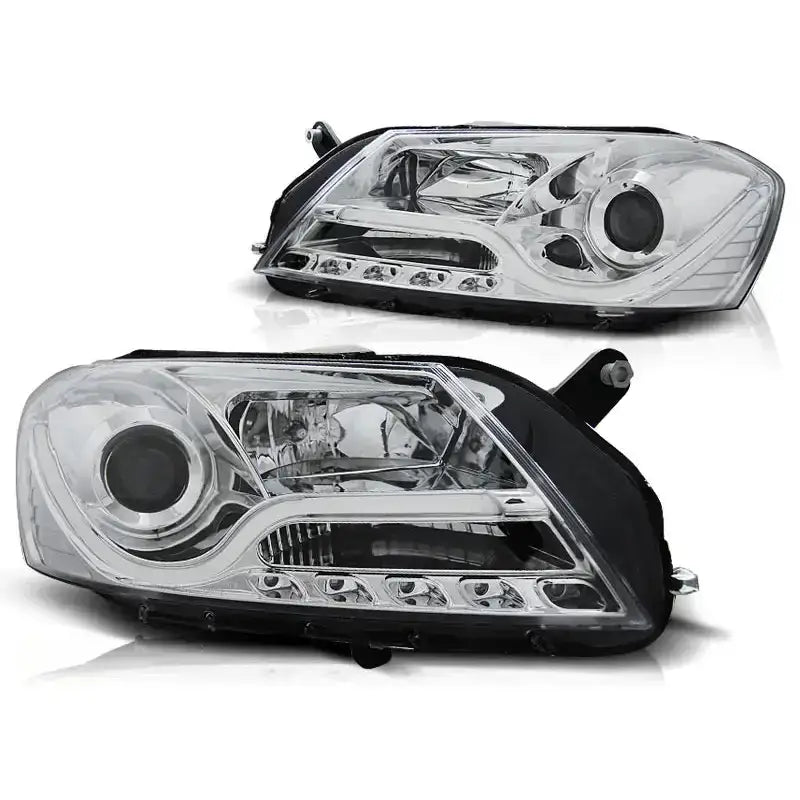 Frontlykter Vw Passat B7 10.10-10.14 Chrome Tube Light