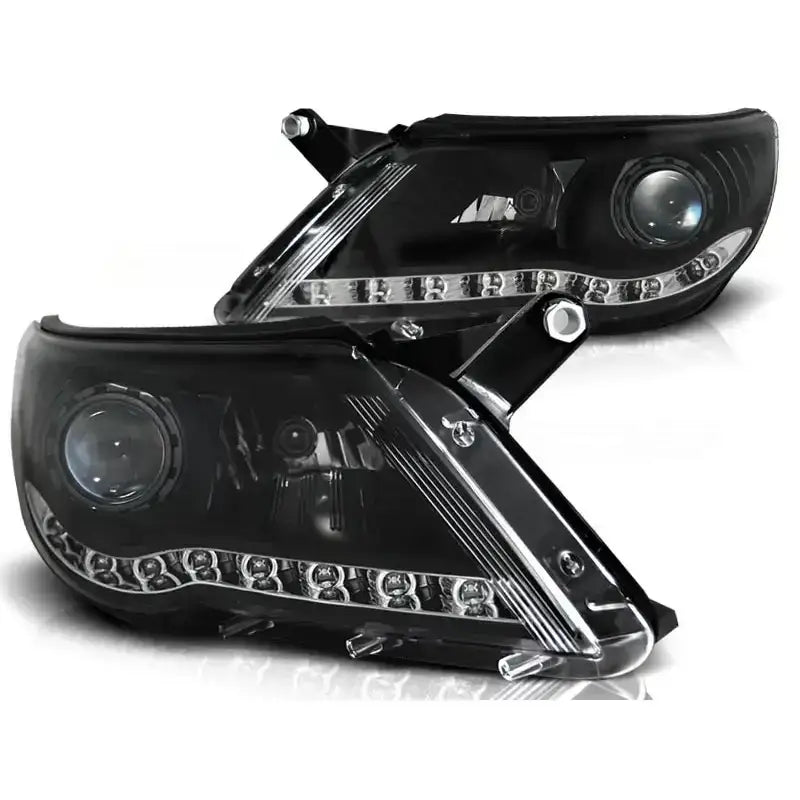 Frontlykter Vw Tiguan 10.07-11 Black