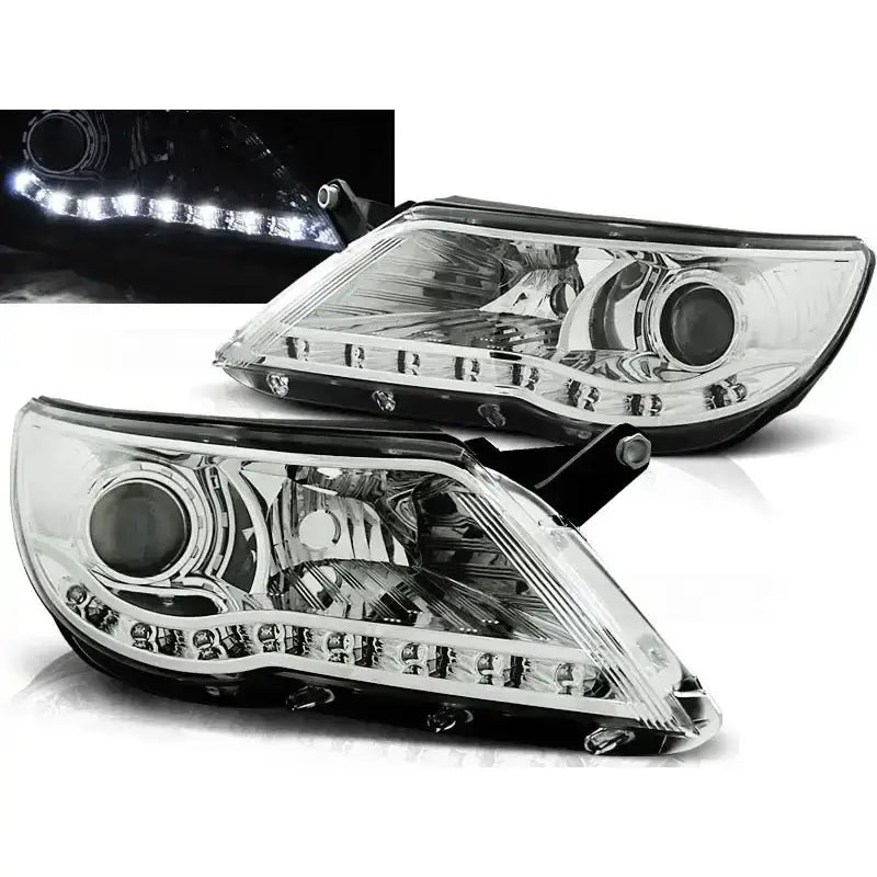 Frontlykter Vw Tiguan 10.07-11 Chrome