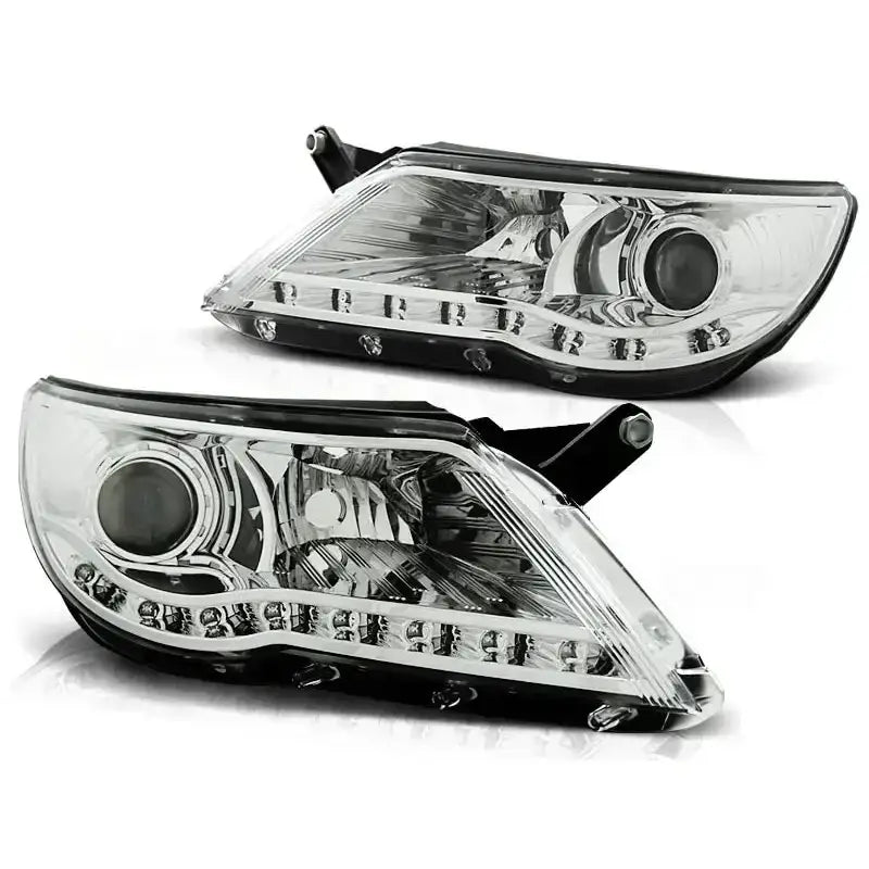 Frontlykter Vw Tiguan 10.07-11 Chrome
