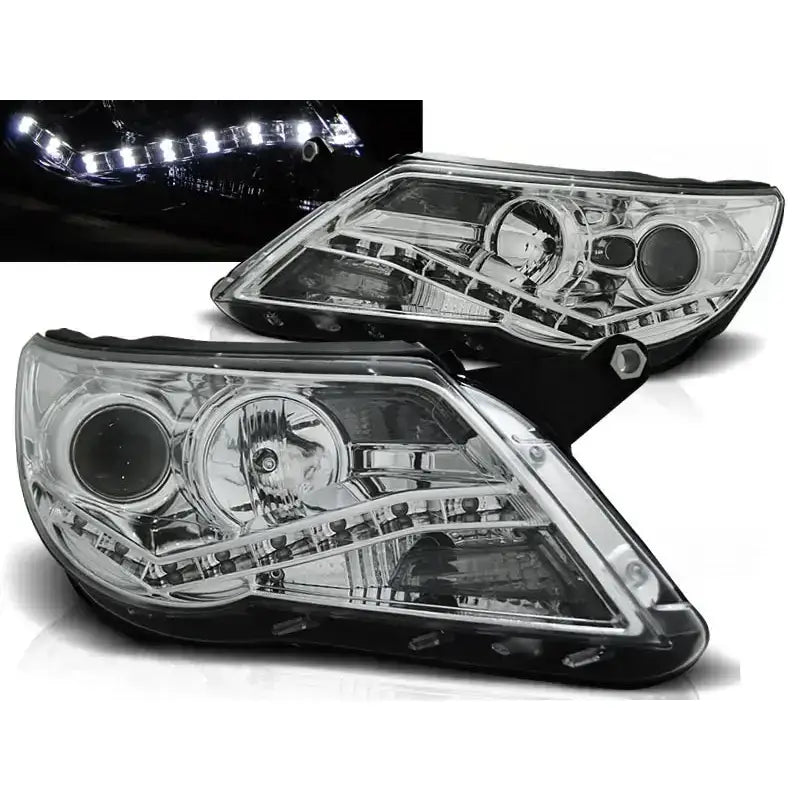 Frontlykter Vw Tiguan 10.07-11 Daylight Chrome