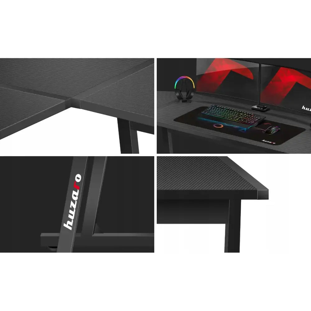 Salg! Gaming Hjørnebord Huzaro Hero 6.0 Svart