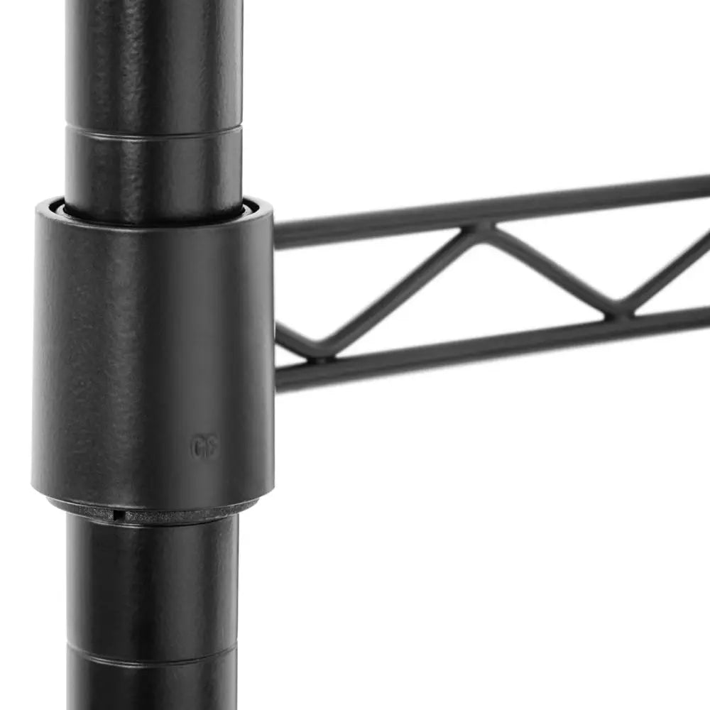 Garderobehylle i Metall med 2 Hyller og 2 Stenger 120 x 45 x 199.5 Cm Opptil 200 Kg