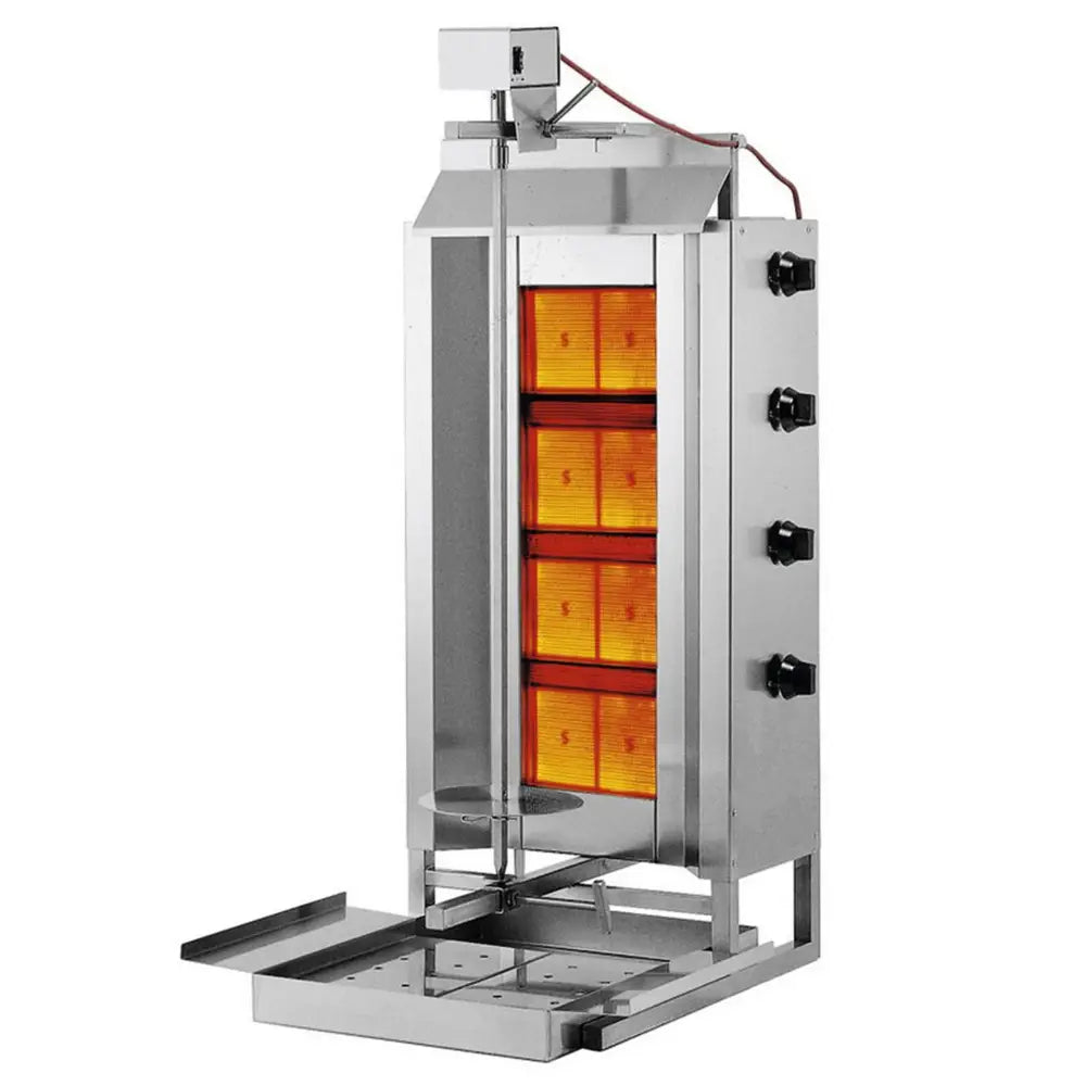 Gassgrill for Profesjonell Kebab og Gyros Tilberedning