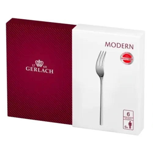 Gerlach Kakegafler 6stk Blank Modern