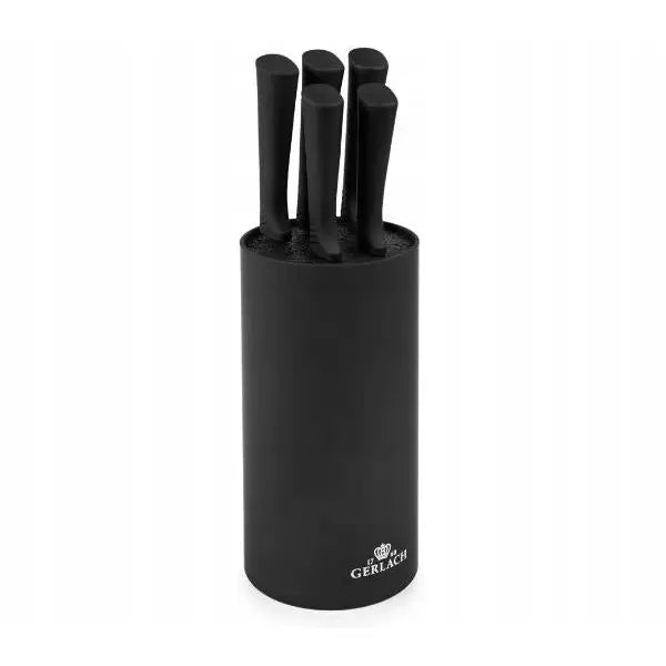 Gerlach Knivsett i Blokk Smart Black 6 Deler