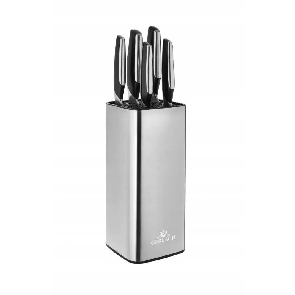 Gerlach Prestige Sett med 5 Kniver i Stålknivblokk.