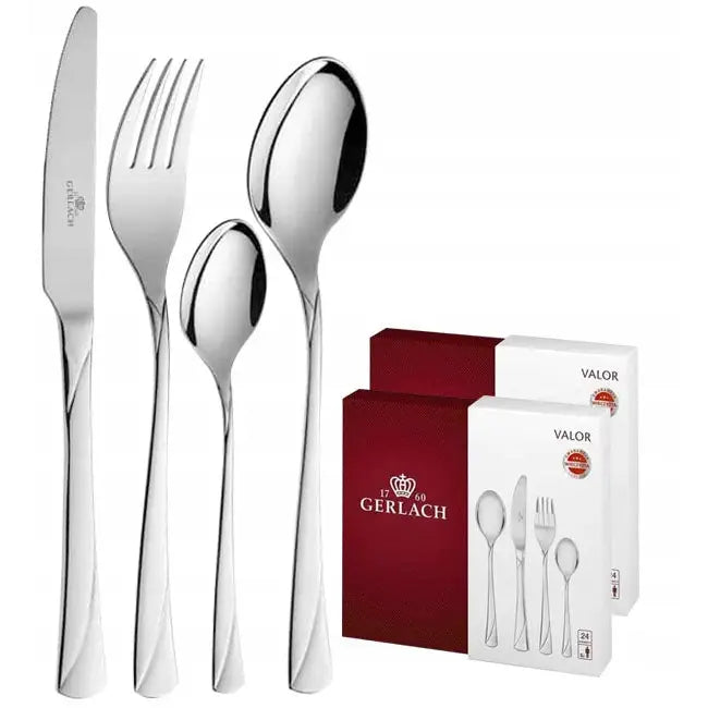 Gerlach Valor Bestikksett 48 Deler Blank Eske / 12 Pers