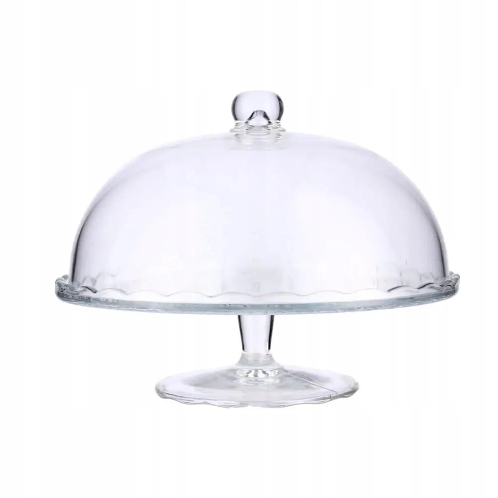 Glassfat med Kuppel for Kake og Terte 29 Cm