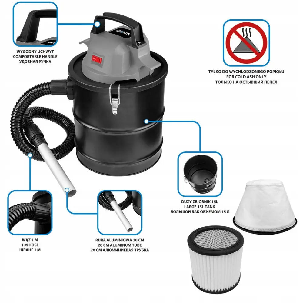 Graphite Askestøvsuger Energy + 18v Li-ion