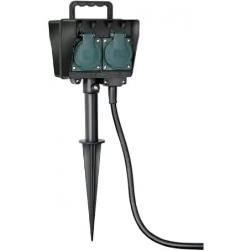 Grenkontakt med Jordspyd Ip44 4-veis 10m H07rn-f 3g1,5mm²