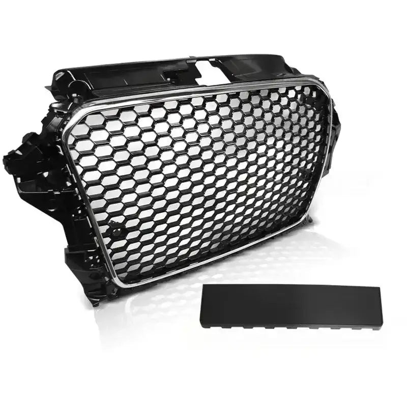 Grill Audi A3 8v 12-16 Rs3 Style Chrome Black