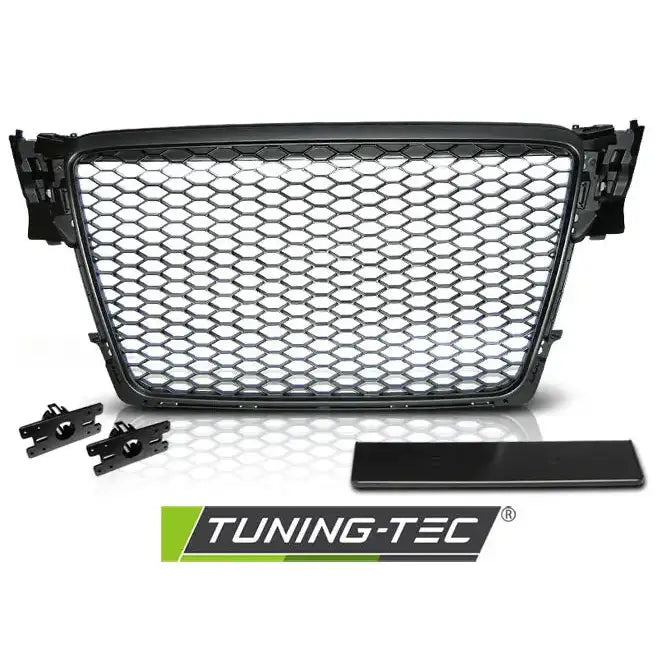 Grill Audi A4 B8 08-11 Rs-style Matt Black