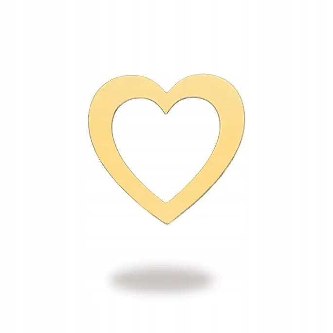 Charm Gullhjerte Anheng - 14k 12 Mm 0,18-0,23 g