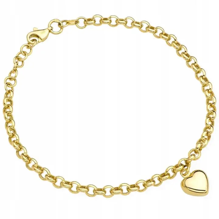 Armbånd Dame Gullarmbånd 585 med Justerbare Charms 17-20 Cm
