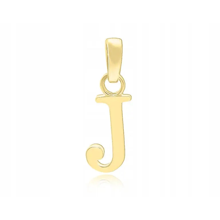Charm Bokstav j - 585 Gull til Kjede 0,35-0,45g