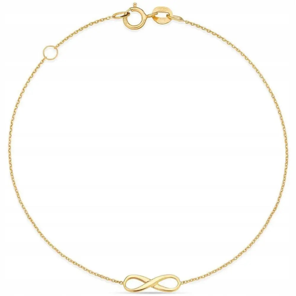 Armbånd Dame i Gull med Charms og Uendelighet