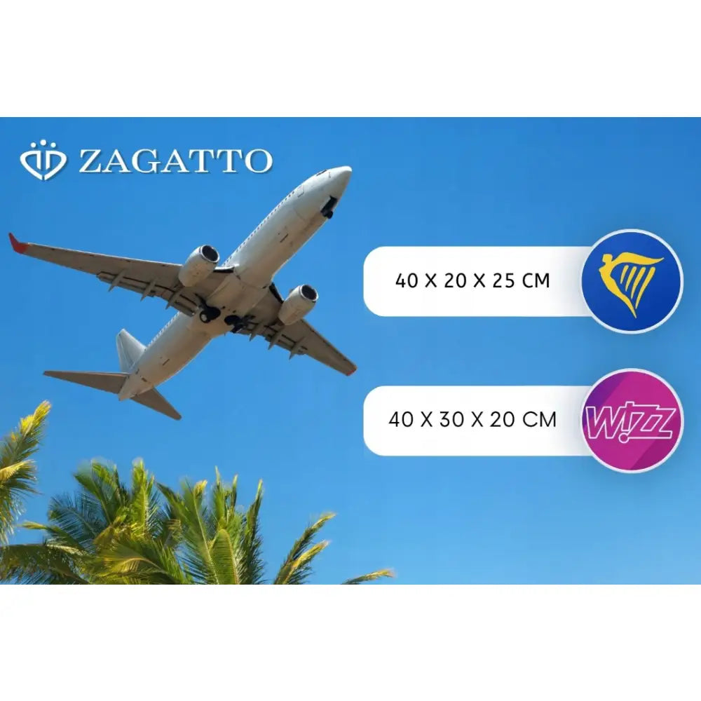 Håndbagasje Ryggsekk 40x25x20 Ryanair Reiseveske Svart Wizzair