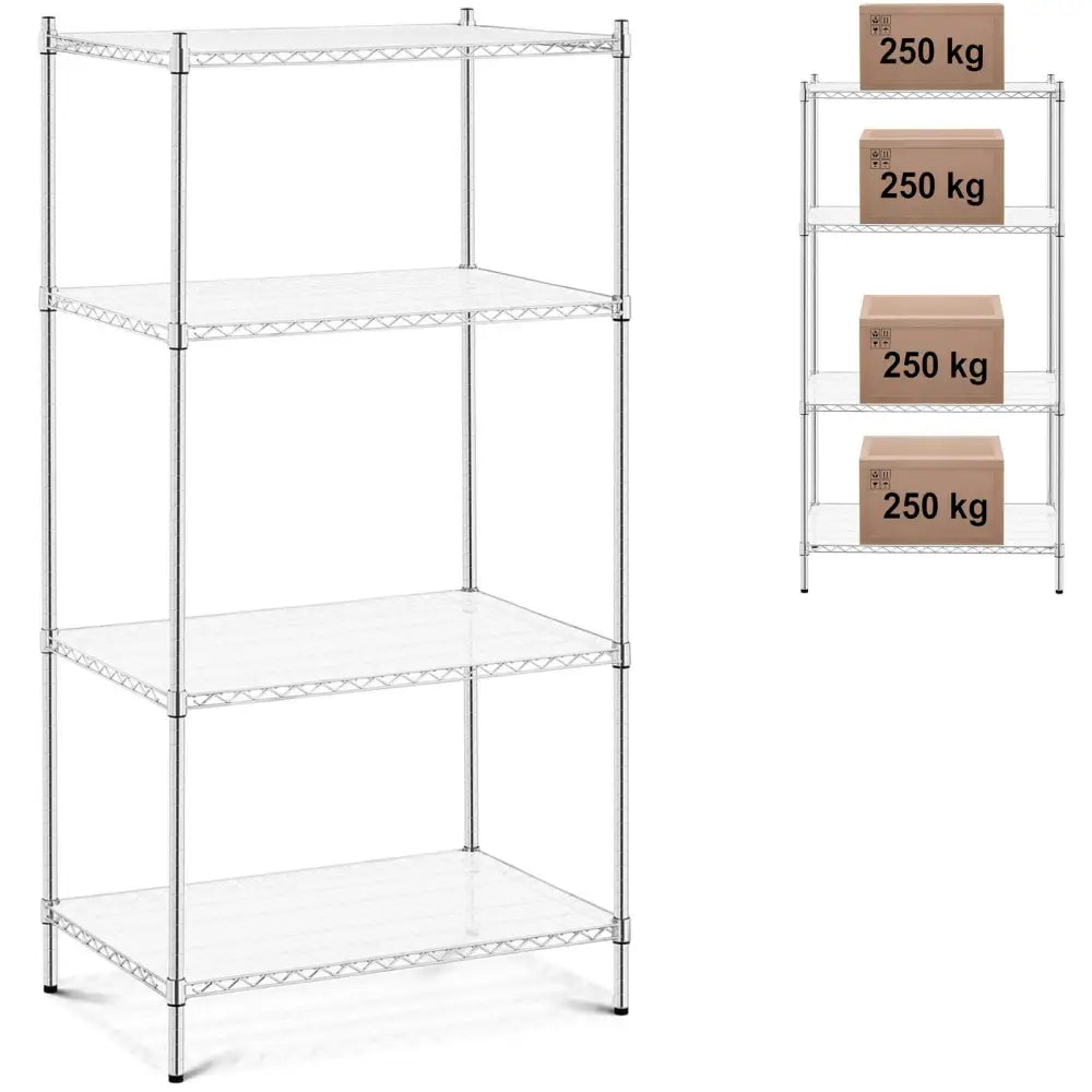 Håndverketrapp med 4 Hyller og 4 Matter til 1 t 1000 Kg 90x60x180 Cm