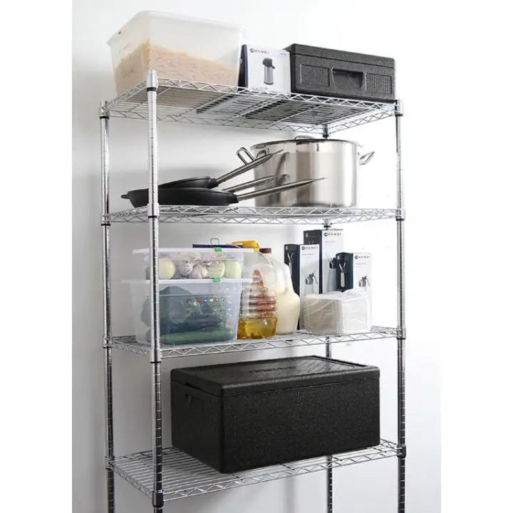 Hendi 812204 Justerbar Hyllereol av Leddplater - 5 Hyller
