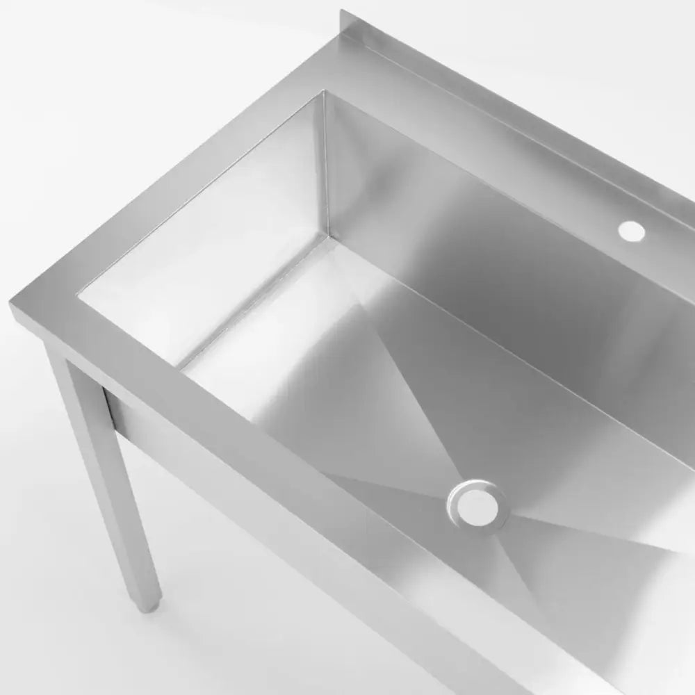 Hendi Rustfritt Stål Enkeltkammers Gastrovask Basseng 1000 x 600 x 850 Cm