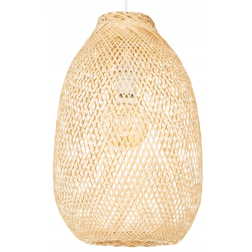 Hengelampe Boho Bambus Langstrakt 40cm Th05 (lw Hvit Th05)