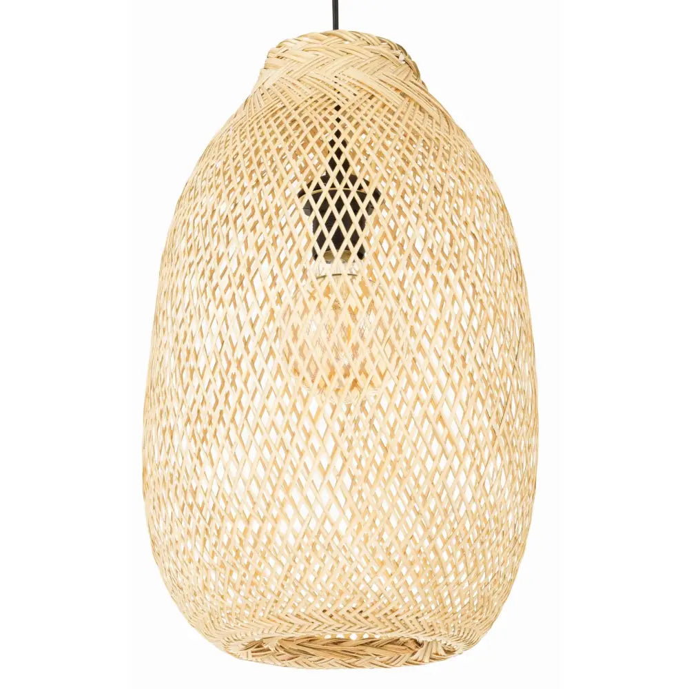 Hengelampe Boho Bambus Langstrakt 40cm Th05 (svart Lw Th05)
