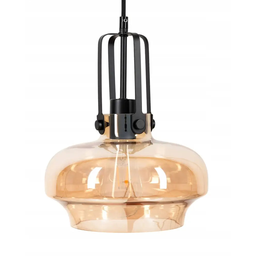 Hengelampe i Glass - Rav Gull Asana (wsw010 Amber)