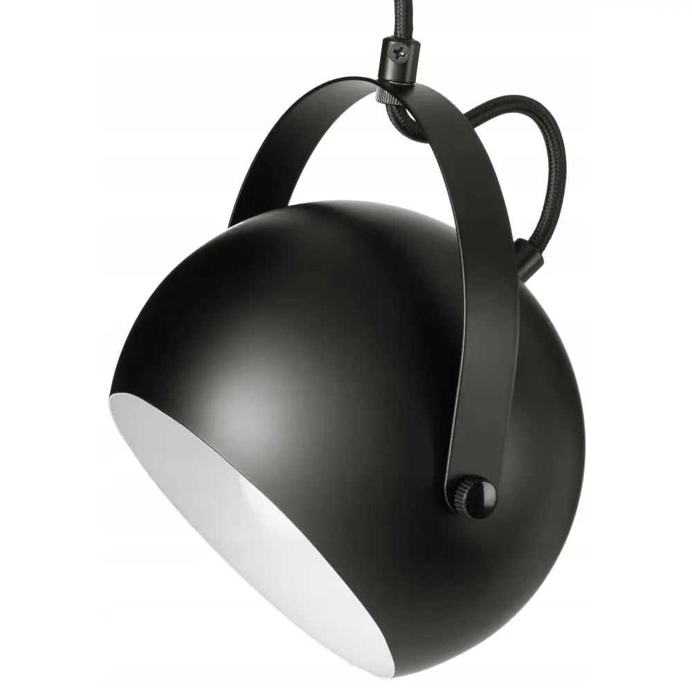 Hengelampe Leo Svart Rund Metall Loft (ms2001 Svart)
